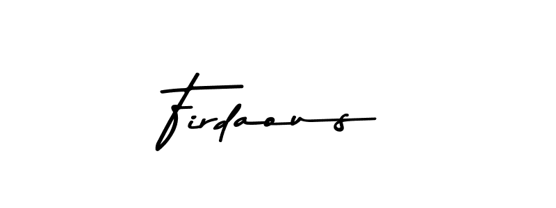 Make a beautiful signature design for name Firdaous. Use this online signature maker to create a handwritten signature for free. Firdaous signature style 9 images and pictures png