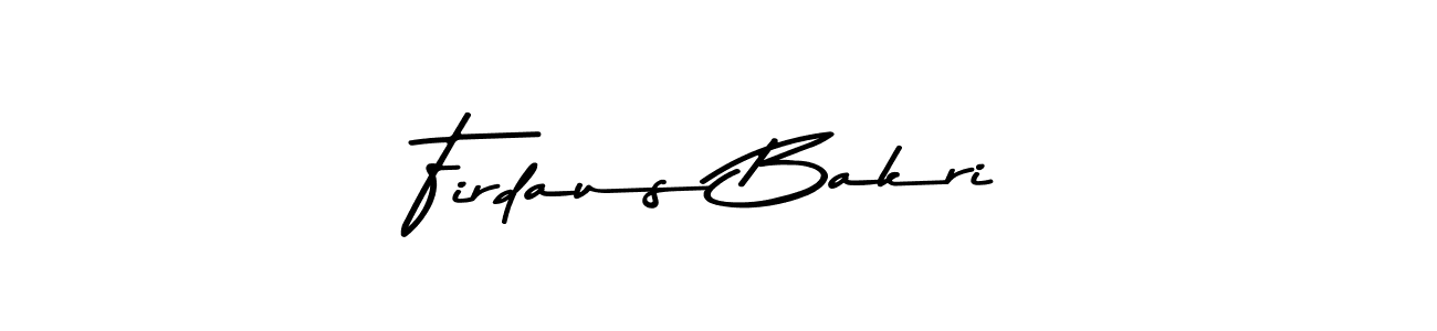 Make a beautiful signature design for name Firdaus Bakri. With this signature (Asem Kandis PERSONAL USE) style, you can create a handwritten signature for free. Firdaus Bakri signature style 9 images and pictures png
