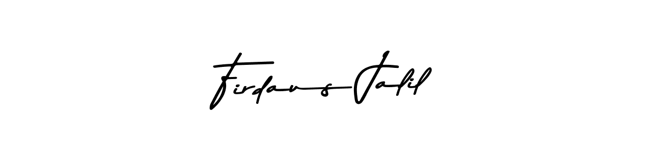 Firdaus Jalil stylish signature style. Best Handwritten Sign (Asem Kandis PERSONAL USE) for my name. Handwritten Signature Collection Ideas for my name Firdaus Jalil. Firdaus Jalil signature style 9 images and pictures png