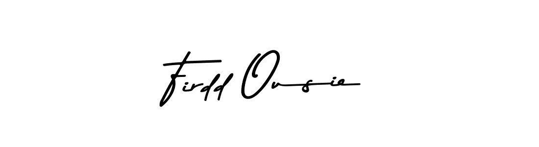 You should practise on your own different ways (Asem Kandis PERSONAL USE) to write your name (Firdd Ousie) in signature. don't let someone else do it for you. Firdd Ousie signature style 9 images and pictures png