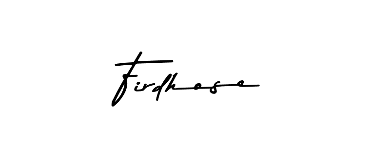 Similarly Asem Kandis PERSONAL USE is the best handwritten signature design. Signature creator online .You can use it as an online autograph creator for name Firdhose. Firdhose signature style 9 images and pictures png