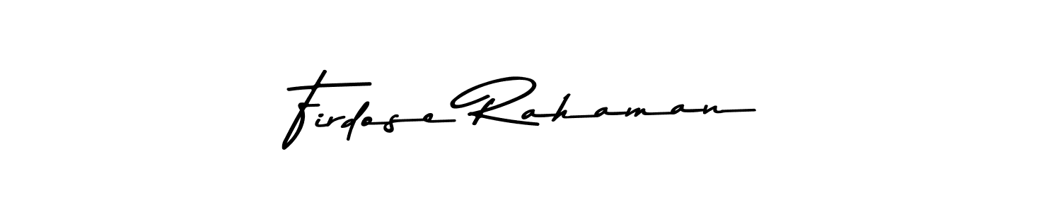 if you are searching for the best signature style for your name Firdose Rahaman. so please give up your signature search. here we have designed multiple signature styles  using Asem Kandis PERSONAL USE. Firdose Rahaman signature style 9 images and pictures png