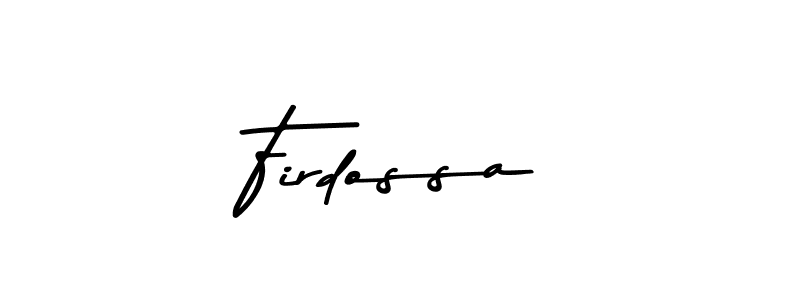 Also You can easily find your signature by using the search form. We will create Firdossa name handwritten signature images for you free of cost using Asem Kandis PERSONAL USE sign style. Firdossa signature style 9 images and pictures png