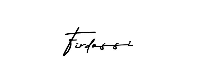 The best way (Asem Kandis PERSONAL USE) to make a short signature is to pick only two or three words in your name. The name Firdossi include a total of six letters. For converting this name. Firdossi signature style 9 images and pictures png