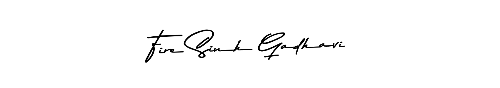 Design your own signature with our free online signature maker. With this signature software, you can create a handwritten (Asem Kandis PERSONAL USE) signature for name Fire Sinh Gadhavi. Fire Sinh Gadhavi signature style 9 images and pictures png