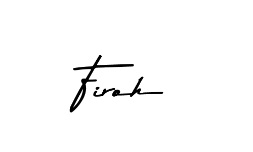 Similarly Asem Kandis PERSONAL USE is the best handwritten signature design. Signature creator online .You can use it as an online autograph creator for name Firoh. Firoh signature style 9 images and pictures png