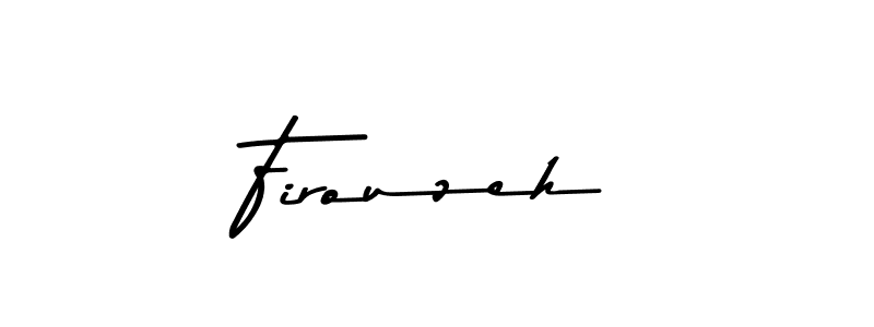 Create a beautiful signature design for name Firouzeh. With this signature (Asem Kandis PERSONAL USE) fonts, you can make a handwritten signature for free. Firouzeh signature style 9 images and pictures png