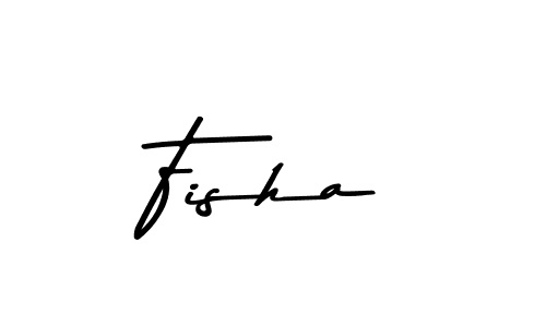 How to make Fisha name signature. Use Asem Kandis PERSONAL USE style for creating short signs online. This is the latest handwritten sign. Fisha signature style 9 images and pictures png