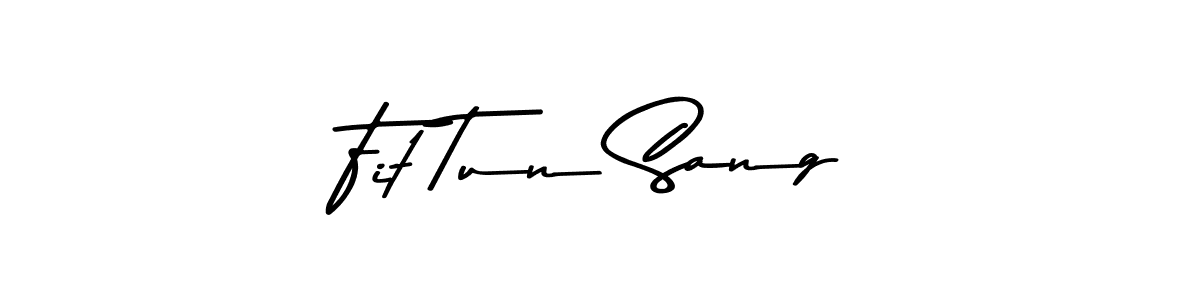 Similarly Asem Kandis PERSONAL USE is the best handwritten signature design. Signature creator online .You can use it as an online autograph creator for name Fit Tun Sang. Fit Tun Sang signature style 9 images and pictures png