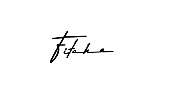 Make a beautiful signature design for name Fitche. With this signature (Asem Kandis PERSONAL USE) style, you can create a handwritten signature for free. Fitche signature style 9 images and pictures png