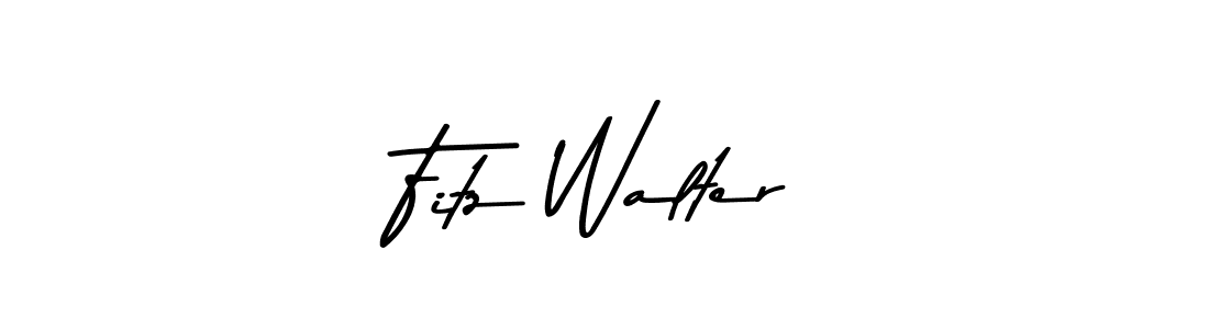 How to make Fitz Walter name signature. Use Asem Kandis PERSONAL USE style for creating short signs online. This is the latest handwritten sign. Fitz Walter signature style 9 images and pictures png