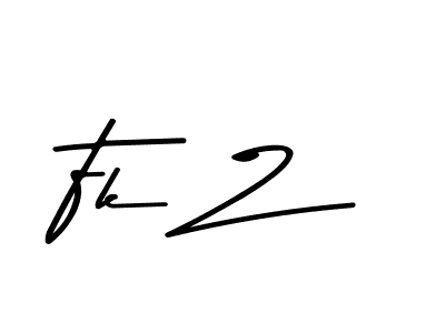 Use a signature maker to create a handwritten signature online. With this signature software, you can design (Asem Kandis PERSONAL USE) your own signature for name Fk Z. Fk Z signature style 9 images and pictures png