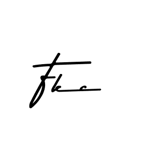 Fkc stylish signature style. Best Handwritten Sign (Asem Kandis PERSONAL USE) for my name. Handwritten Signature Collection Ideas for my name Fkc. Fkc signature style 9 images and pictures png