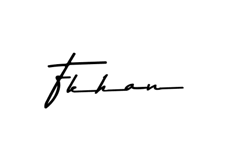 How to make Fkhan signature? Asem Kandis PERSONAL USE is a professional autograph style. Create handwritten signature for Fkhan name. Fkhan signature style 9 images and pictures png