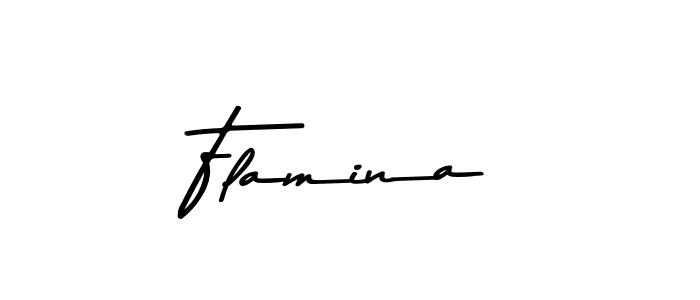 Flamina stylish signature style. Best Handwritten Sign (Asem Kandis PERSONAL USE) for my name. Handwritten Signature Collection Ideas for my name Flamina. Flamina signature style 9 images and pictures png