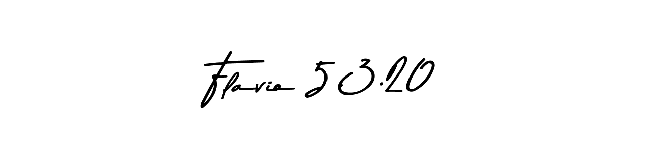Asem Kandis PERSONAL USE is a professional signature style that is perfect for those who want to add a touch of class to their signature. It is also a great choice for those who want to make their signature more unique. Get Flavio 5.3.20 name to fancy signature for free. Flavio 5.3.20 signature style 9 images and pictures png