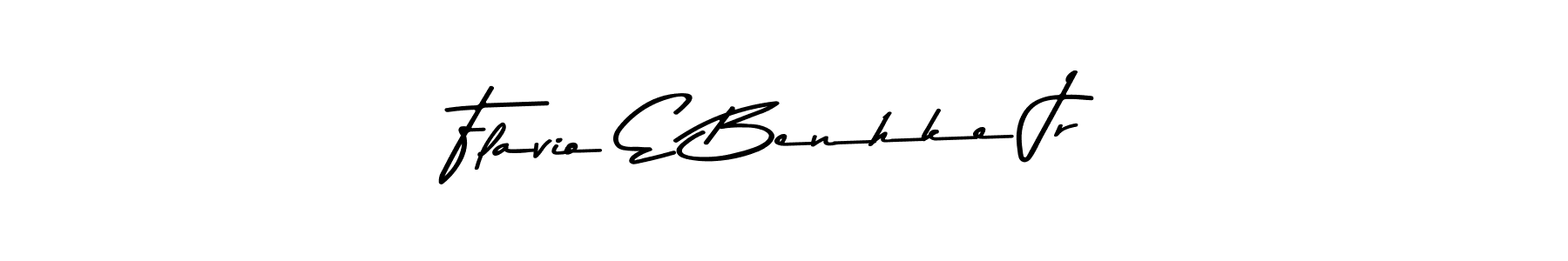 Flavio E Benhke Jr stylish signature style. Best Handwritten Sign (Asem Kandis PERSONAL USE) for my name. Handwritten Signature Collection Ideas for my name Flavio E Benhke Jr. Flavio E Benhke Jr signature style 9 images and pictures png