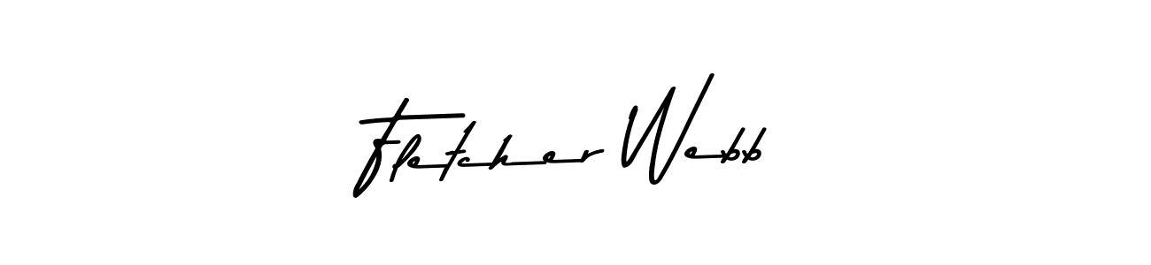 Make a beautiful signature design for name Fletcher Webb. With this signature (Asem Kandis PERSONAL USE) style, you can create a handwritten signature for free. Fletcher Webb signature style 9 images and pictures png