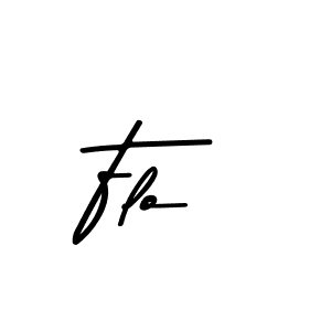 Create a beautiful signature design for name Flo. With this signature (Asem Kandis PERSONAL USE) fonts, you can make a handwritten signature for free. Flo signature style 9 images and pictures png