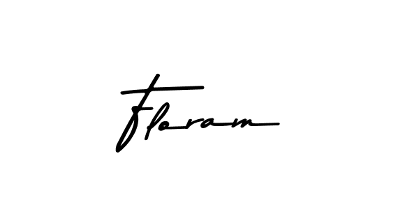 Create a beautiful signature design for name Floram. With this signature (Asem Kandis PERSONAL USE) fonts, you can make a handwritten signature for free. Floram signature style 9 images and pictures png