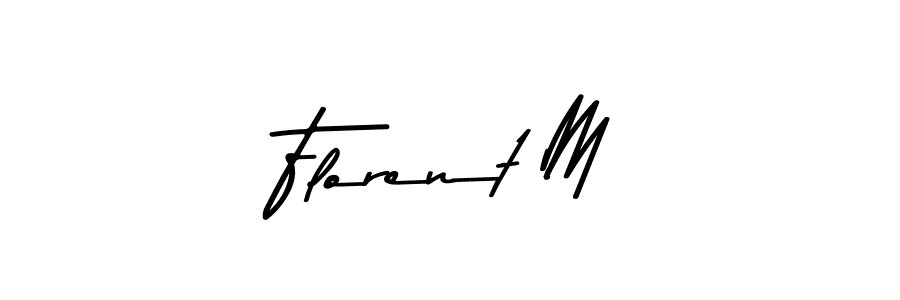 You should practise on your own different ways (Asem Kandis PERSONAL USE) to write your name (Florent M) in signature. don't let someone else do it for you. Florent M signature style 9 images and pictures png