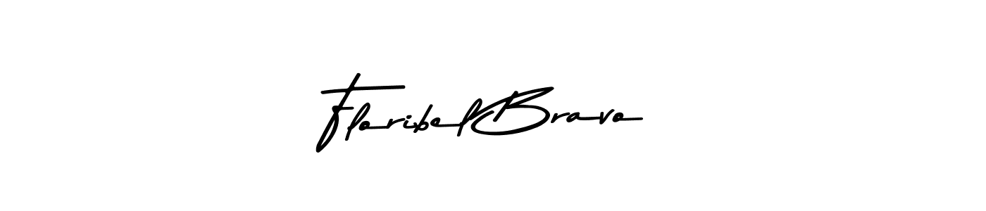 How to make Floribel Bravo name signature. Use Asem Kandis PERSONAL USE style for creating short signs online. This is the latest handwritten sign. Floribel Bravo signature style 9 images and pictures png