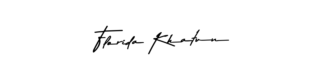 Make a beautiful signature design for name Florida Khatun. Use this online signature maker to create a handwritten signature for free. Florida Khatun signature style 9 images and pictures png