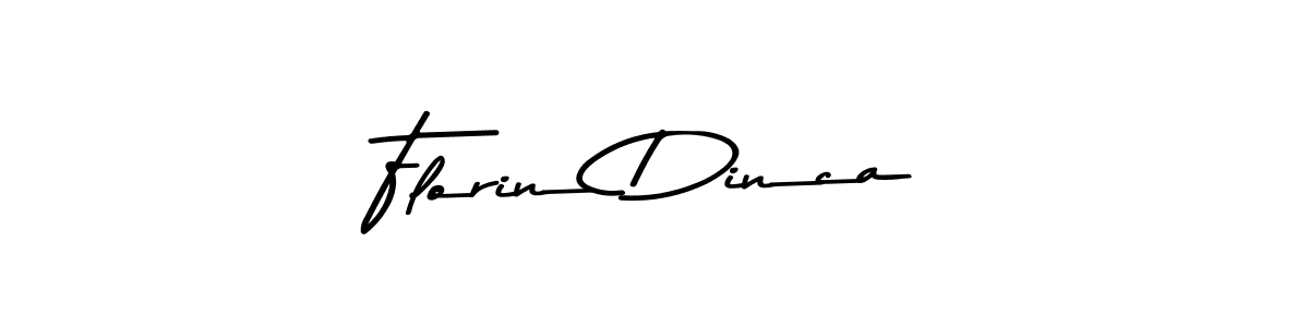 Create a beautiful signature design for name Florin Dinca. With this signature (Asem Kandis PERSONAL USE) fonts, you can make a handwritten signature for free. Florin Dinca signature style 9 images and pictures png