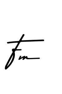 Design your own signature with our free online signature maker. With this signature software, you can create a handwritten (Asem Kandis PERSONAL USE) signature for name Fm. Fm signature style 9 images and pictures png