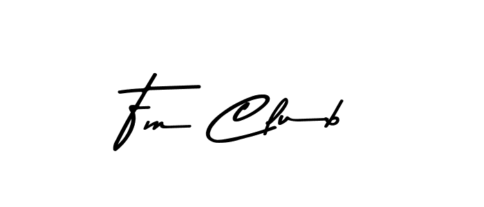 if you are searching for the best signature style for your name Fm Club. so please give up your signature search. here we have designed multiple signature styles  using Asem Kandis PERSONAL USE. Fm Club signature style 9 images and pictures png