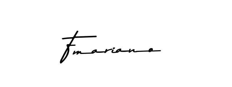 Make a beautiful signature design for name Fmariano. With this signature (Asem Kandis PERSONAL USE) style, you can create a handwritten signature for free. Fmariano signature style 9 images and pictures png