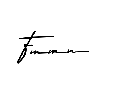 How to make Fmmn name signature. Use Asem Kandis PERSONAL USE style for creating short signs online. This is the latest handwritten sign. Fmmn signature style 9 images and pictures png