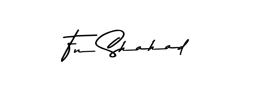 This is the best signature style for the Fn Shahad name. Also you like these signature font (Asem Kandis PERSONAL USE). Mix name signature. Fn Shahad signature style 9 images and pictures png