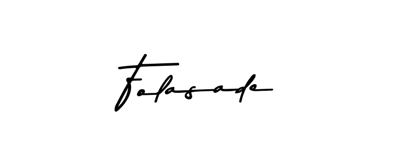 Create a beautiful signature design for name Folasade. With this signature (Asem Kandis PERSONAL USE) fonts, you can make a handwritten signature for free. Folasade signature style 9 images and pictures png