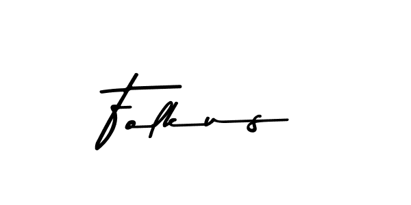 How to make Folkus signature? Asem Kandis PERSONAL USE is a professional autograph style. Create handwritten signature for Folkus name. Folkus signature style 9 images and pictures png