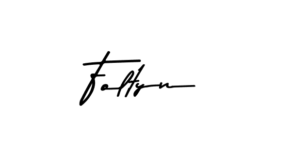 Foltyn stylish signature style. Best Handwritten Sign (Asem Kandis PERSONAL USE) for my name. Handwritten Signature Collection Ideas for my name Foltyn. Foltyn signature style 9 images and pictures png