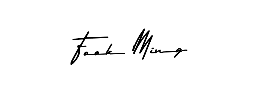 Design your own signature with our free online signature maker. With this signature software, you can create a handwritten (Asem Kandis PERSONAL USE) signature for name Fook Ming. Fook Ming signature style 9 images and pictures png