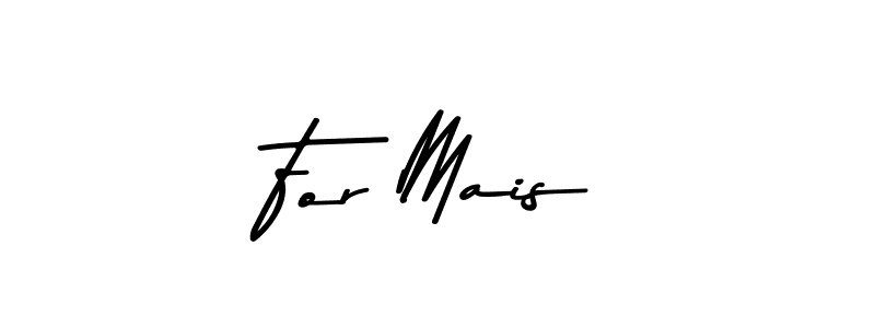 This is the best signature style for the For Mais name. Also you like these signature font (Asem Kandis PERSONAL USE). Mix name signature. For Mais signature style 9 images and pictures png