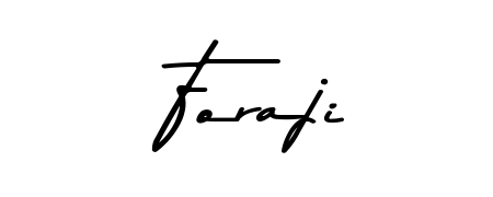 Discover how Foraji looks in an executive cursive font (Asem Kandis PERSONAL USE). Perfect for legal documents, invoices, and certificates. Foraji signature style 9 images and pictures png