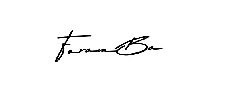 The best way (Asem Kandis PERSONAL USE) to make a short signature is to pick only two or three words in your name. The name Foram Ba include a total of six letters. For converting this name. Foram Ba signature style 9 images and pictures png