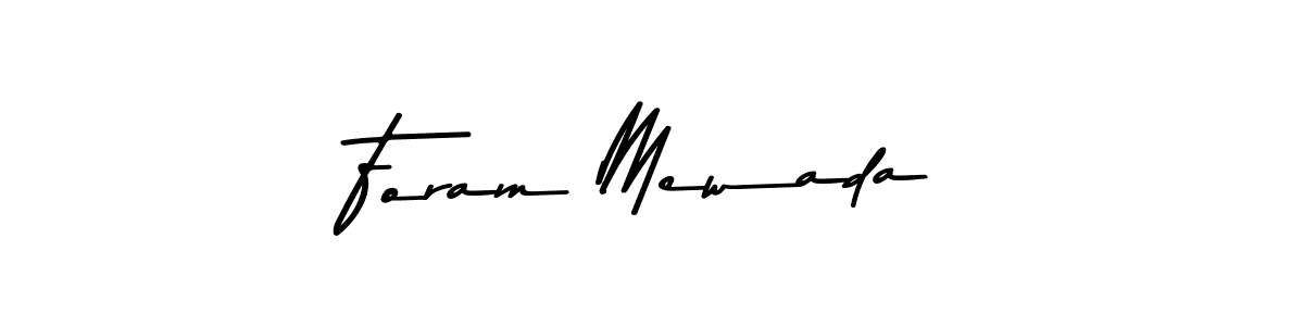 Foram Mewada stylish signature style. Best Handwritten Sign (Asem Kandis PERSONAL USE) for my name. Handwritten Signature Collection Ideas for my name Foram Mewada. Foram Mewada signature style 9 images and pictures png