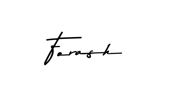Create a beautiful signature design for name Forash. With this signature (Asem Kandis PERSONAL USE) fonts, you can make a handwritten signature for free. Forash signature style 9 images and pictures png