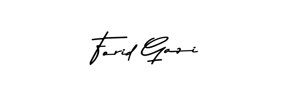 Make a beautiful signature design for name Forid Gazi. Use this online signature maker to create a handwritten signature for free. Forid Gazi signature style 9 images and pictures png