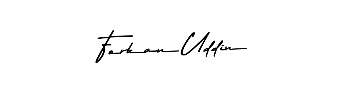 You can use this online signature creator to create a handwritten signature for the name Forkan Uddin. This is the best online autograph maker. Forkan Uddin signature style 9 images and pictures png