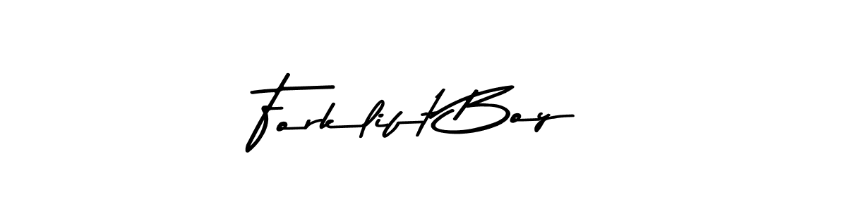 Create a beautiful signature design for name Forklift Boy. With this signature (Asem Kandis PERSONAL USE) fonts, you can make a handwritten signature for free. Forklift Boy signature style 9 images and pictures png