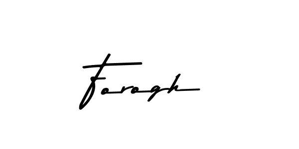 Create a beautiful signature design for name Forogh. With this signature (Asem Kandis PERSONAL USE) fonts, you can make a handwritten signature for free. Forogh signature style 9 images and pictures png