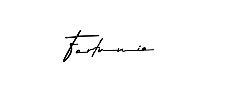 How to make Fortunio name signature. Use Asem Kandis PERSONAL USE style for creating short signs online. This is the latest handwritten sign. Fortunio signature style 9 images and pictures png