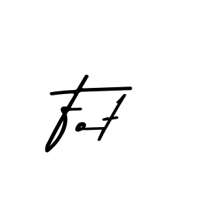 How to make Fot name signature. Use Asem Kandis PERSONAL USE style for creating short signs online. This is the latest handwritten sign. Fot signature style 9 images and pictures png