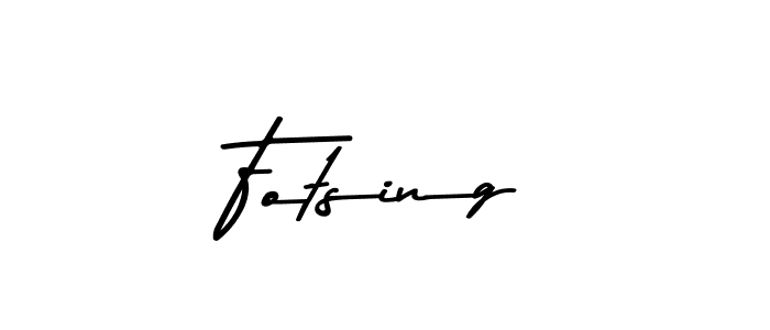 Use a signature maker to create a handwritten signature online. With this signature software, you can design (Asem Kandis PERSONAL USE) your own signature for name Fotsing. Fotsing signature style 9 images and pictures png