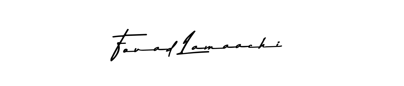 Design your own signature with our free online signature maker. With this signature software, you can create a handwritten (Asem Kandis PERSONAL USE) signature for name Fouad Lamaachi. Fouad Lamaachi signature style 9 images and pictures png